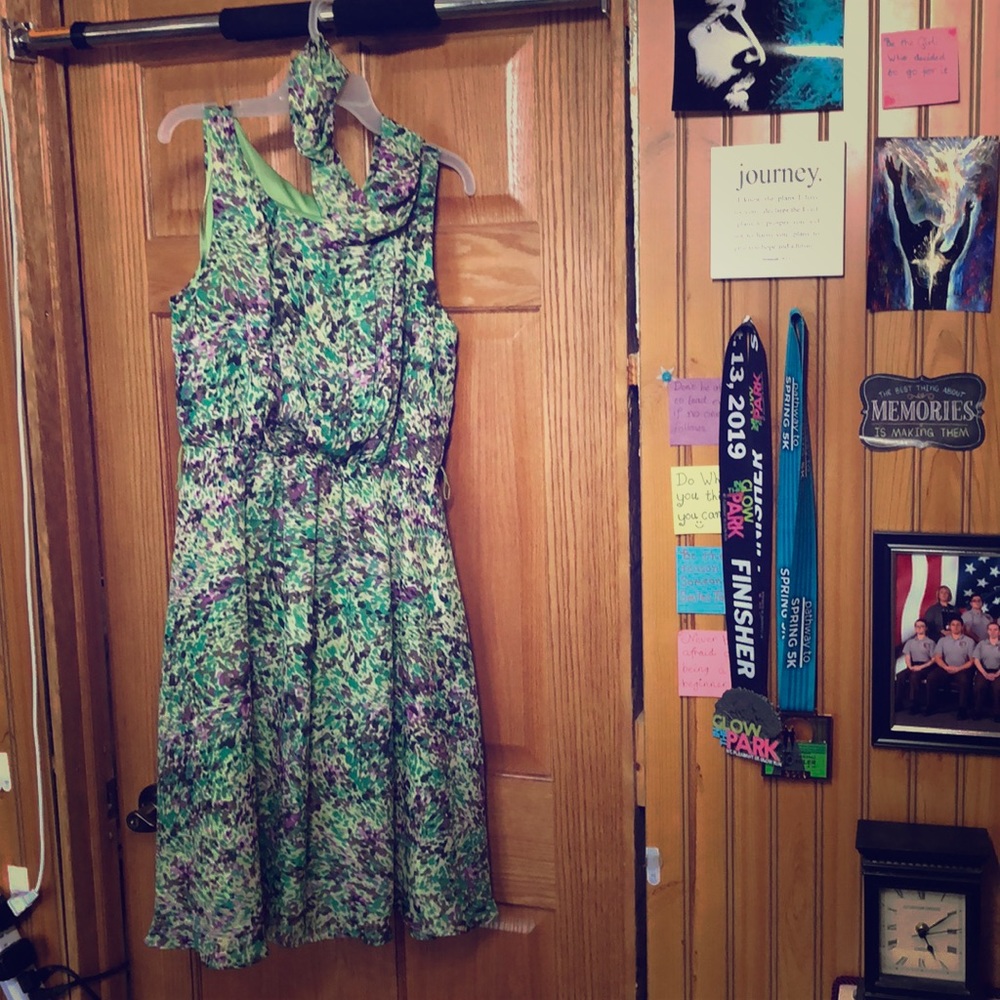 Gorgeous green/purple summer dress!